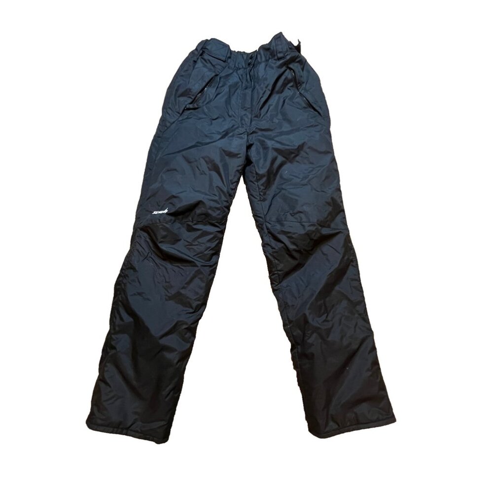 Ski Gear Black Womens Snow Pants SZ S Zip Pocket Ski Sledding Snowboard Winter